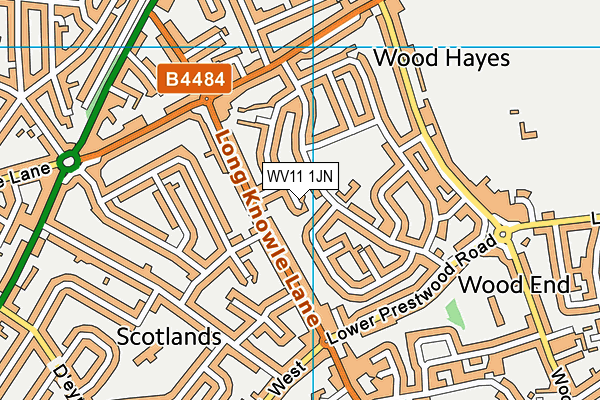 WV11 1JN map - OS VectorMap District (Ordnance Survey) WV11 1JN map - OS VectorMap District (Ordnance Survey)