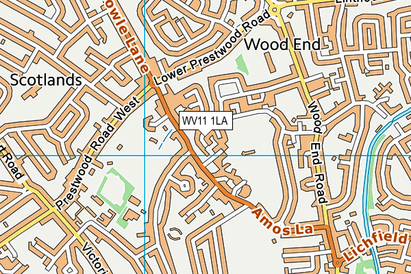 WV11 1LA map - OS VectorMap District (Ordnance Survey) WV11 1LA map - OS VectorMap District (Ordnance Survey)
