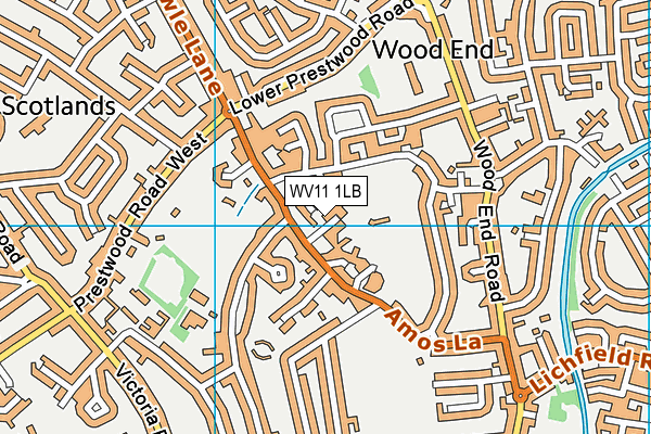 WV11 1LB map - OS VectorMap District (Ordnance Survey) WV11 1LB map - OS VectorMap District (Ordnance Survey)