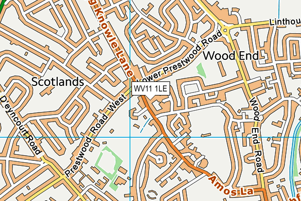 WV11 1LE map - OS VectorMap District (Ordnance Survey) WV11 1LE map - OS VectorMap District (Ordnance Survey)