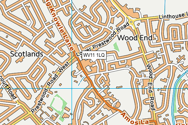 WV11 1LQ map - OS VectorMap District (Ordnance Survey) WV11 1LQ map - OS VectorMap District (Ordnance Survey)