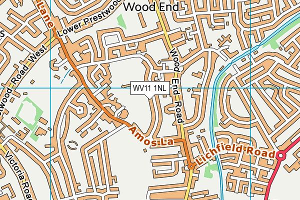 WV11 1NL map - OS VectorMap District (Ordnance Survey) WV11 1NL map - OS VectorMap District (Ordnance Survey)