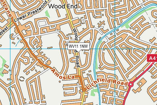 WV11 1NW map - OS VectorMap District (Ordnance Survey) WV11 1NW map - OS VectorMap District (Ordnance Survey)