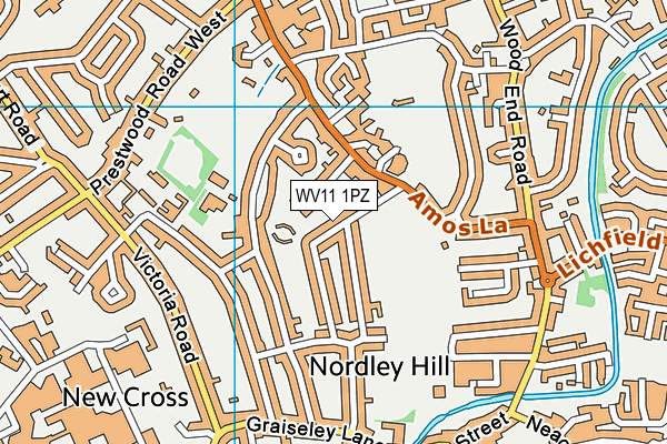 WV11 1PZ map - OS VectorMap District (Ordnance Survey) WV11 1PZ map - OS VectorMap District (Ordnance Survey)