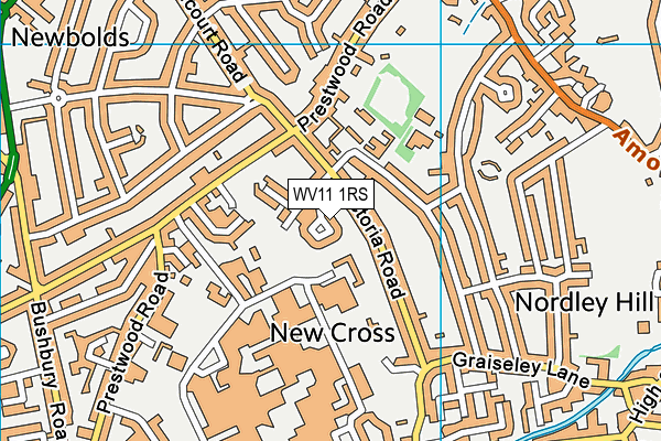 WV11 1RS map - OS VectorMap District (Ordnance Survey) WV11 1RS map - OS VectorMap District (Ordnance Survey)