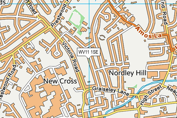 WV11 1SE map - OS VectorMap District (Ordnance Survey) WV11 1SE map - OS VectorMap District (Ordnance Survey)