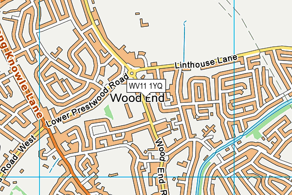WV11 1YQ map - OS VectorMap District (Ordnance Survey) WV11 1YQ map - OS VectorMap District (Ordnance Survey)