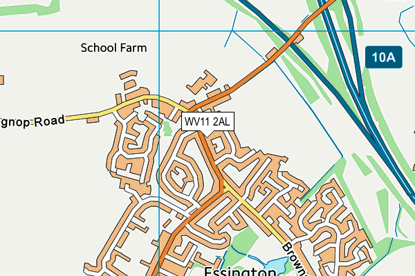 WV11 2AL map - OS VectorMap District (Ordnance Survey) WV11 2AL map - OS VectorMap District (Ordnance Survey)