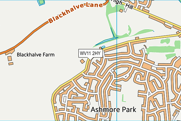 WV11 2HY map - OS VectorMap District (Ordnance Survey) WV11 2HY map - OS VectorMap District (Ordnance Survey)
