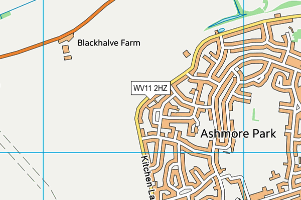 WV11 2HZ map - OS VectorMap District (Ordnance Survey) WV11 2HZ map - OS VectorMap District (Ordnance Survey)