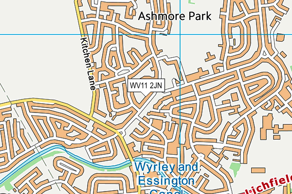 WV11 2JN map - OS VectorMap District (Ordnance Survey) WV11 2JN map - OS VectorMap District (Ordnance Survey)
