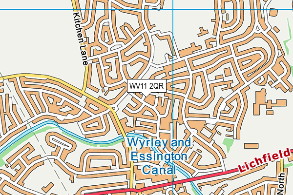 WV11 2QR map - OS VectorMap District (Ordnance Survey) WV11 2QR map - OS VectorMap District (Ordnance Survey)