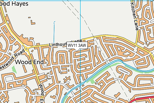 WV11 3AW map - OS VectorMap District (Ordnance Survey) WV11 3AW map - OS VectorMap District (Ordnance Survey)