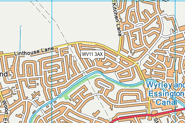WV11 3AX map - OS VectorMap District (Ordnance Survey) WV11 3AX map - OS VectorMap District (Ordnance Survey)