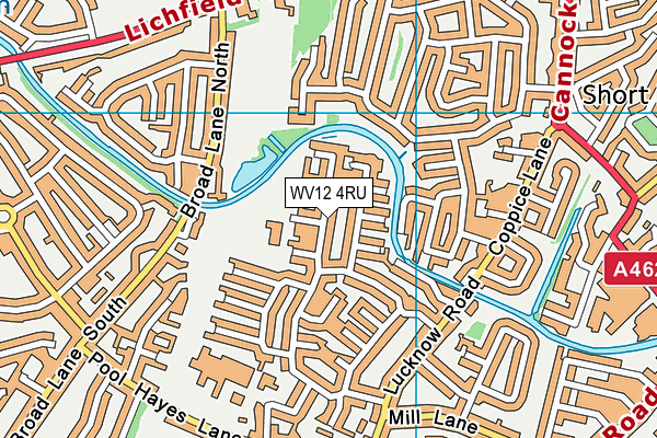 WV12 4RU map - OS VectorMap District (Ordnance Survey) WV12 4RU map - OS VectorMap District (Ordnance Survey)