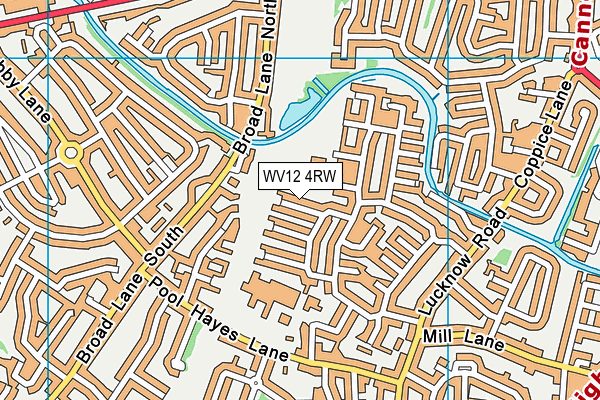 WV12 4RW map - OS VectorMap District (Ordnance Survey) WV12 4RW map - OS VectorMap District (Ordnance Survey)