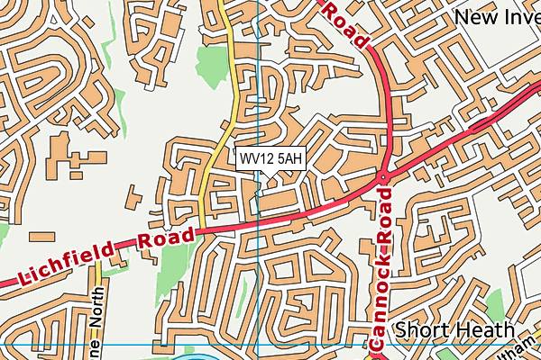 WV12 5AH map - OS VectorMap District (Ordnance Survey) WV12 5AH map - OS VectorMap District (Ordnance Survey)