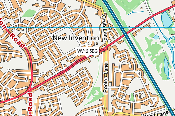 WV12 5BG map - OS VectorMap District (Ordnance Survey) WV12 5BG map - OS VectorMap District (Ordnance Survey)