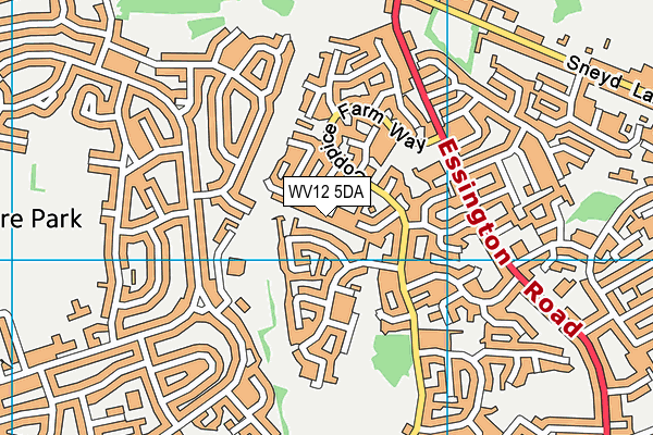 WV12 5DA map - OS VectorMap District (Ordnance Survey) WV12 5DA map - OS VectorMap District (Ordnance Survey)