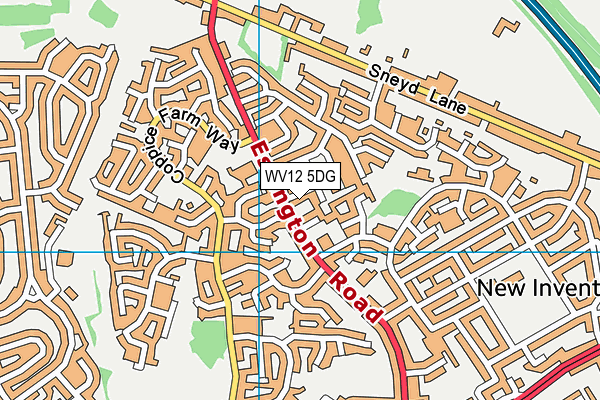 WV12 5DG map - OS VectorMap District (Ordnance Survey) WV12 5DG map - OS VectorMap District (Ordnance Survey)