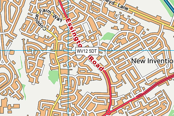 WV12 5DT map - OS VectorMap District (Ordnance Survey) WV12 5DT map - OS VectorMap District (Ordnance Survey)