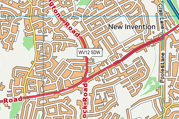 WV12 5DW map - OS VectorMap District (Ordnance Survey) WV12 5DW map - OS VectorMap District (Ordnance Survey)