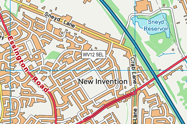 WV12 5EL map - OS VectorMap District (Ordnance Survey) WV12 5EL map - OS VectorMap District (Ordnance Survey)