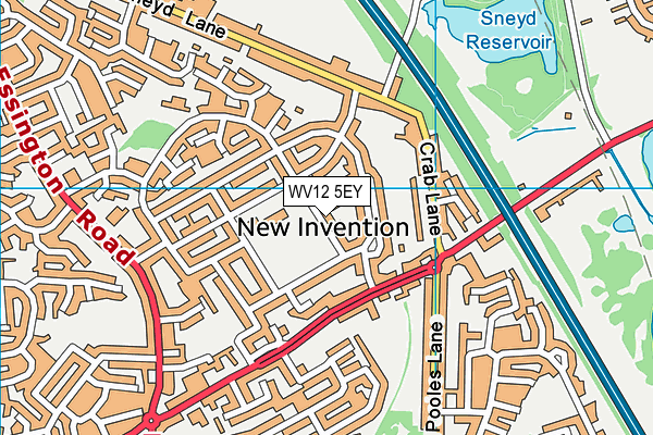 WV12 5EY map - OS VectorMap District (Ordnance Survey) WV12 5EY map - OS VectorMap District (Ordnance Survey)