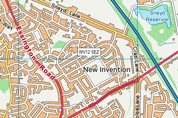 WV12 5EZ map - OS VectorMap District (Ordnance Survey)