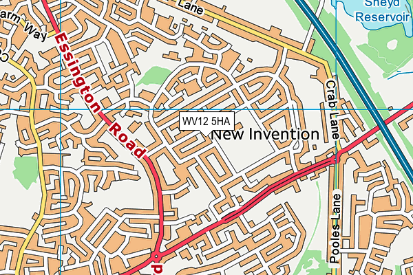 WV12 5HA map - OS VectorMap District (Ordnance Survey) WV12 5HA map - OS VectorMap District (Ordnance Survey)