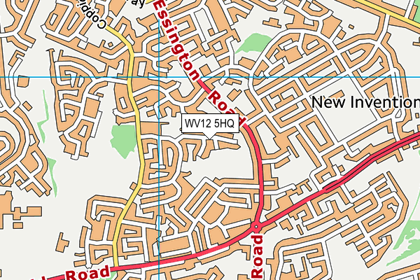 WV12 5HQ map - OS VectorMap District (Ordnance Survey)