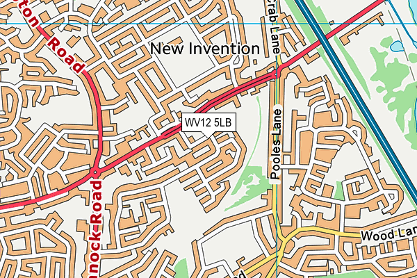 WV12 5LB map - OS VectorMap District (Ordnance Survey) WV12 5LB map - OS VectorMap District (Ordnance Survey)