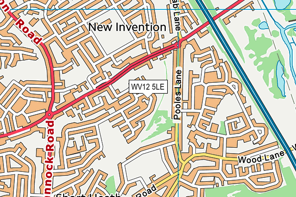 WV12 5LE map - OS VectorMap District (Ordnance Survey) WV12 5LE map - OS VectorMap District (Ordnance Survey)