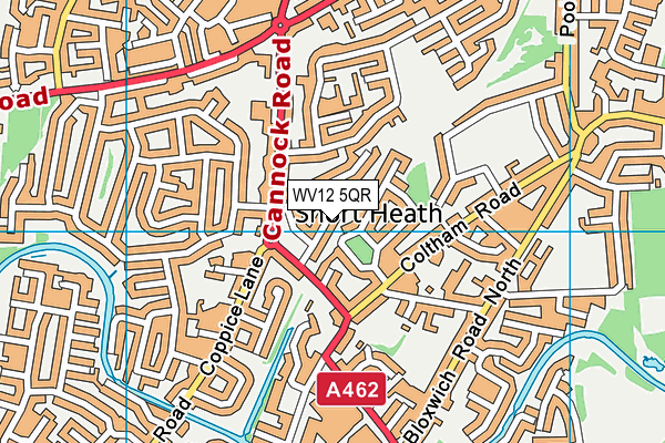 WV12 5QR map - OS VectorMap District (Ordnance Survey) WV12 5QR map - OS VectorMap District (Ordnance Survey)