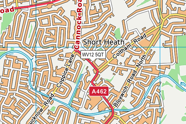 WV12 5QT map - OS VectorMap District (Ordnance Survey) WV12 5QT map - OS VectorMap District (Ordnance Survey)