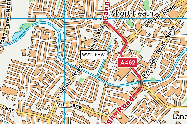 WV12 5RW map - OS VectorMap District (Ordnance Survey) WV12 5RW map - OS VectorMap District (Ordnance Survey)