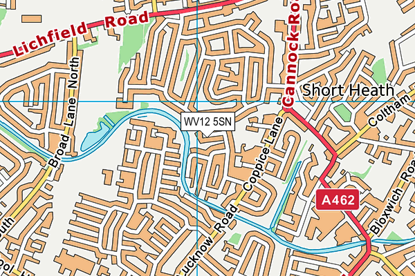 WV12 5SN map - OS VectorMap District (Ordnance Survey) WV12 5SN map - OS VectorMap District (Ordnance Survey)