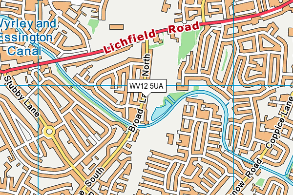 WV12 5UA map - OS VectorMap District (Ordnance Survey) WV12 5UA map - OS VectorMap District (Ordnance Survey)