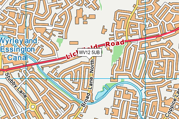 WV12 5UB map - OS VectorMap District (Ordnance Survey) WV12 5UB map - OS VectorMap District (Ordnance Survey)