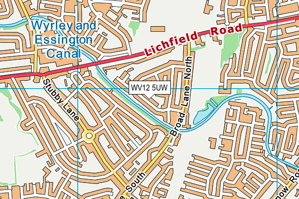 WV12 5UW map - OS VectorMap District (Ordnance Survey) WV12 5UW map - OS VectorMap District (Ordnance Survey)