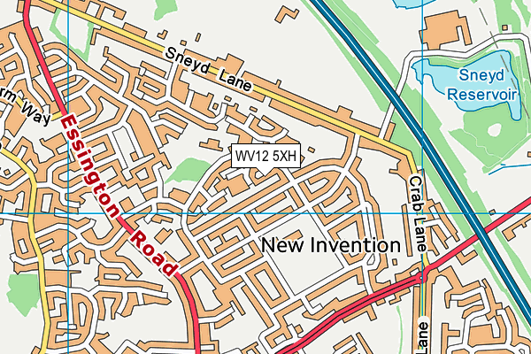 WV12 5XH map - OS VectorMap District (Ordnance Survey) WV12 5XH map - OS VectorMap District (Ordnance Survey)