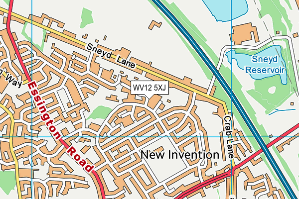 WV12 5XJ map - OS VectorMap District (Ordnance Survey) WV12 5XJ map - OS VectorMap District (Ordnance Survey)