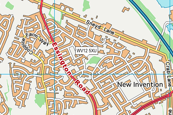 WV12 5XU map - OS VectorMap District (Ordnance Survey) WV12 5XU map - OS VectorMap District (Ordnance Survey)