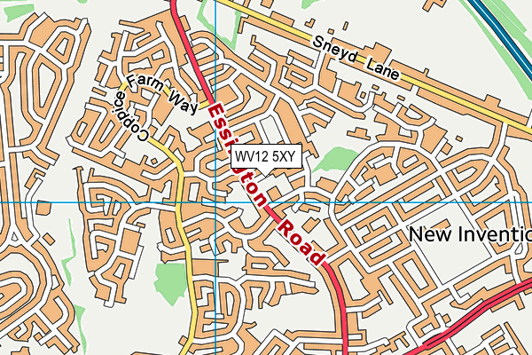 WV12 5XY map - OS VectorMap District (Ordnance Survey) WV12 5XY map - OS VectorMap District (Ordnance Survey)
