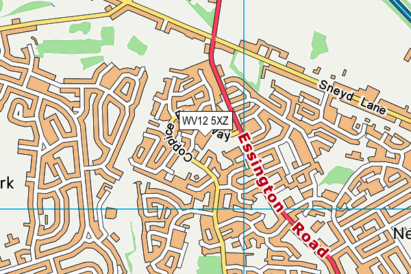 WV12 5XZ map - OS VectorMap District (Ordnance Survey) WV12 5XZ map - OS VectorMap District (Ordnance Survey)