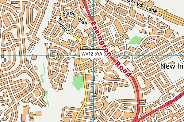 WV12 5YA map - OS VectorMap District (Ordnance Survey) WV12 5YA map - OS VectorMap District (Ordnance Survey)