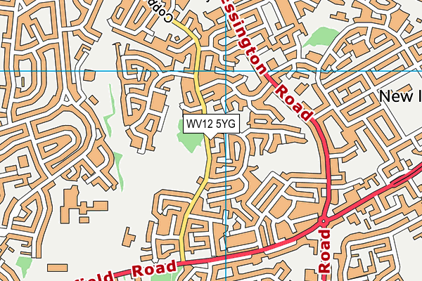 WV12 5YG map - OS VectorMap District (Ordnance Survey) WV12 5YG map - OS VectorMap District (Ordnance Survey)