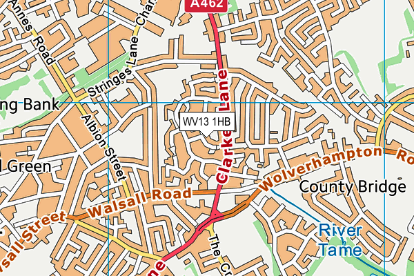 WV13 1HB map - OS VectorMap District (Ordnance Survey) WV13 1HB map - OS VectorMap District (Ordnance Survey)