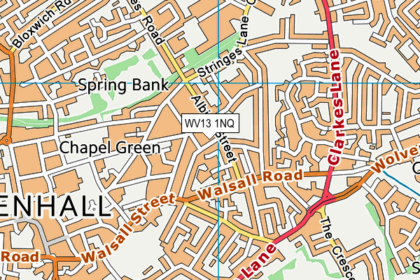 WV13 1NQ map - OS VectorMap District (Ordnance Survey) WV13 1NQ map - OS VectorMap District (Ordnance Survey)