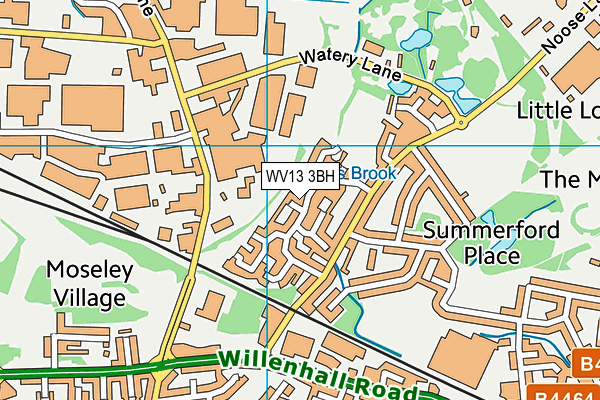 WV13 3BH map - OS VectorMap District (Ordnance Survey) WV13 3BH map - OS VectorMap District (Ordnance Survey)